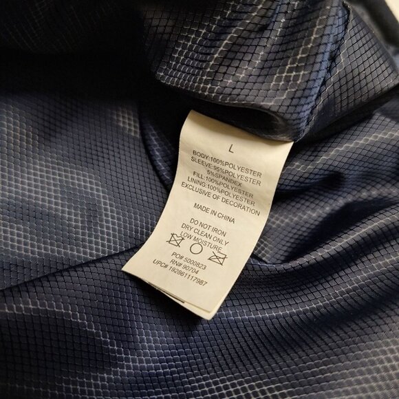 Vince Camuto Blue Jacket Full Zip Mens Large Hooded Pockets Hiking Camp Outdoors - Picture 7 of 12